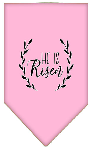 He Is Risen Screen Print Bandana Light Pink Small